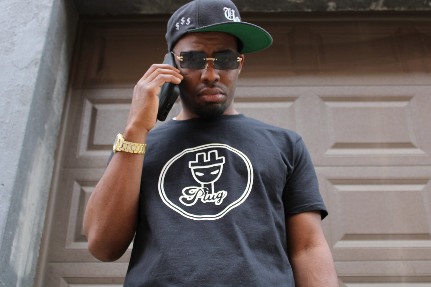 Black and White P.L.U.G T-Shirt
