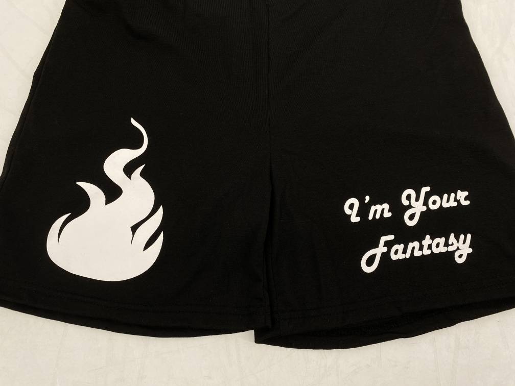 Super Hot 2 piece athletic set (black)