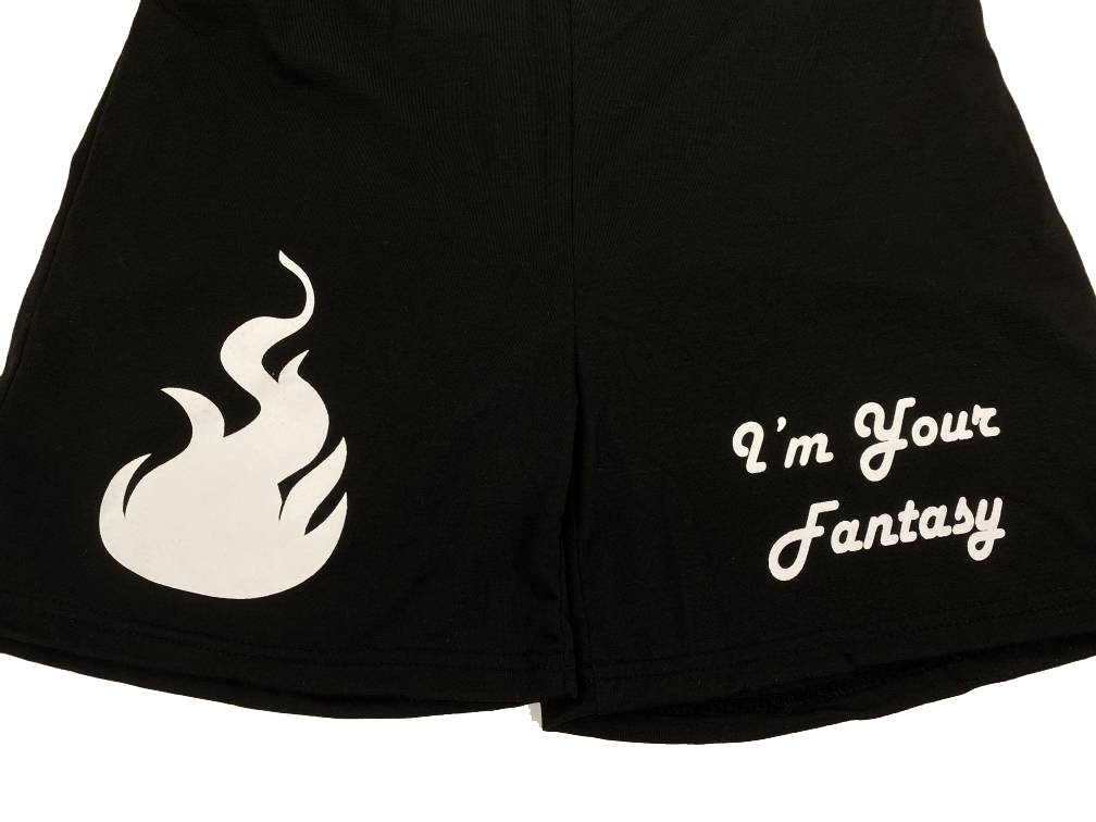 Super Hot 2 piece athletic set (black)