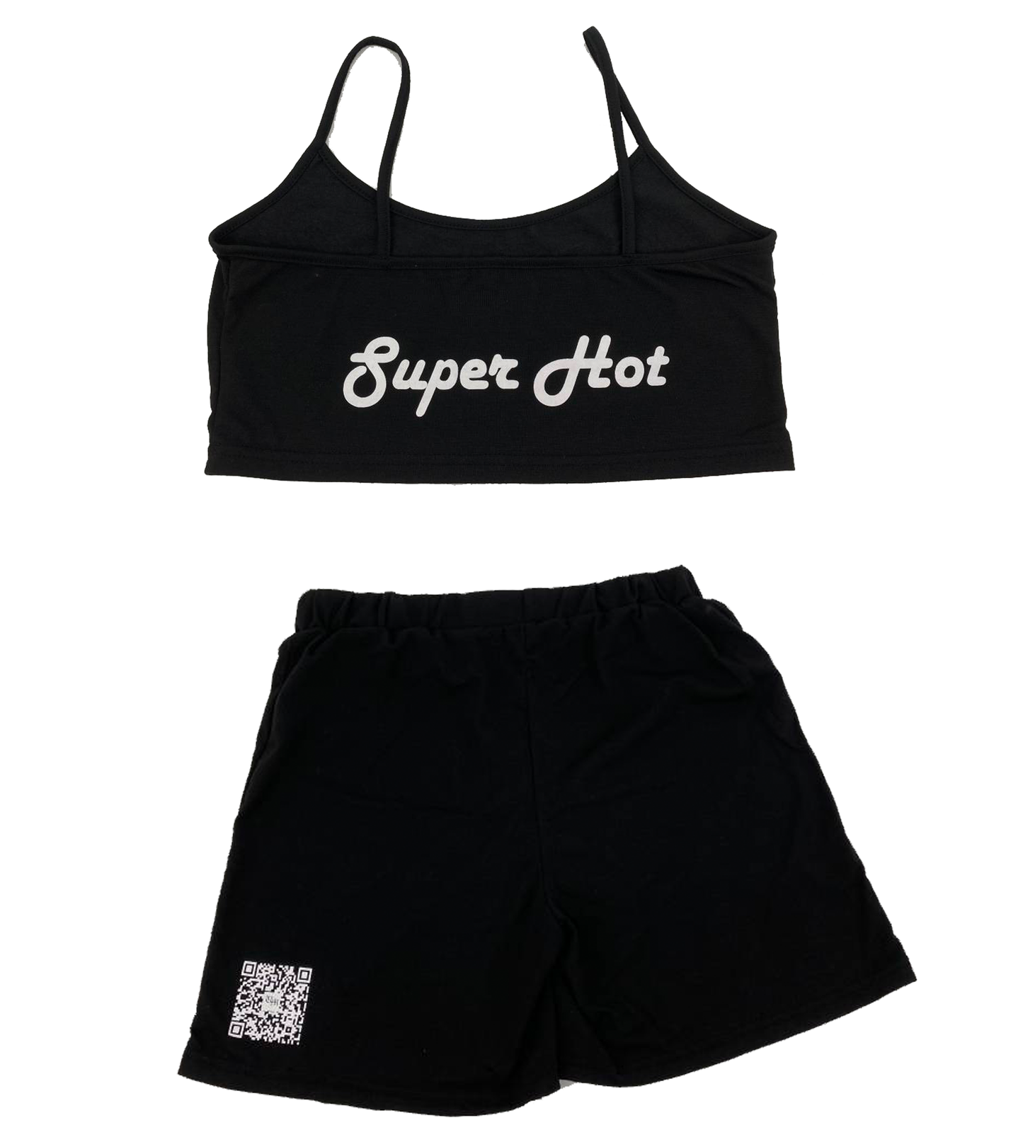 Super Hot 2 piece athletic set (black)