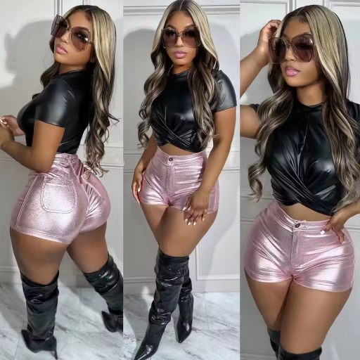 Shiny Metallic Shorts