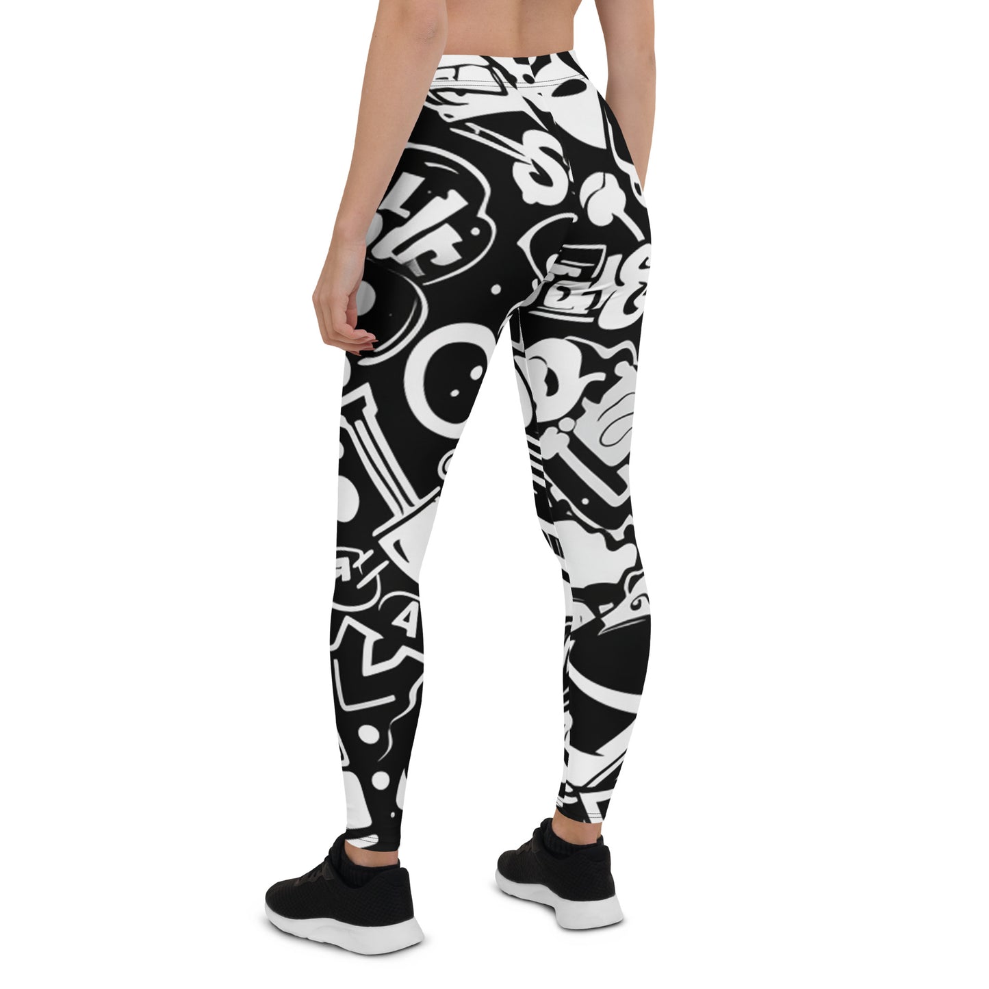 Retro Graffiti Leggings