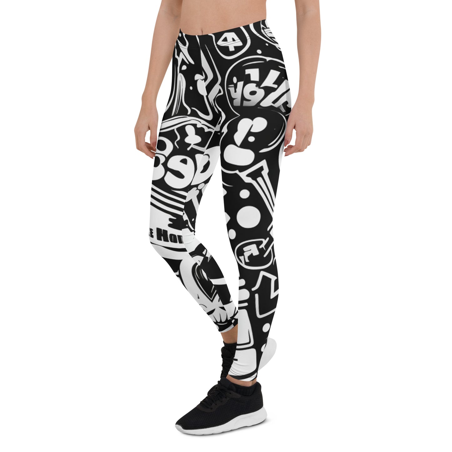 Retro Graffiti Leggings