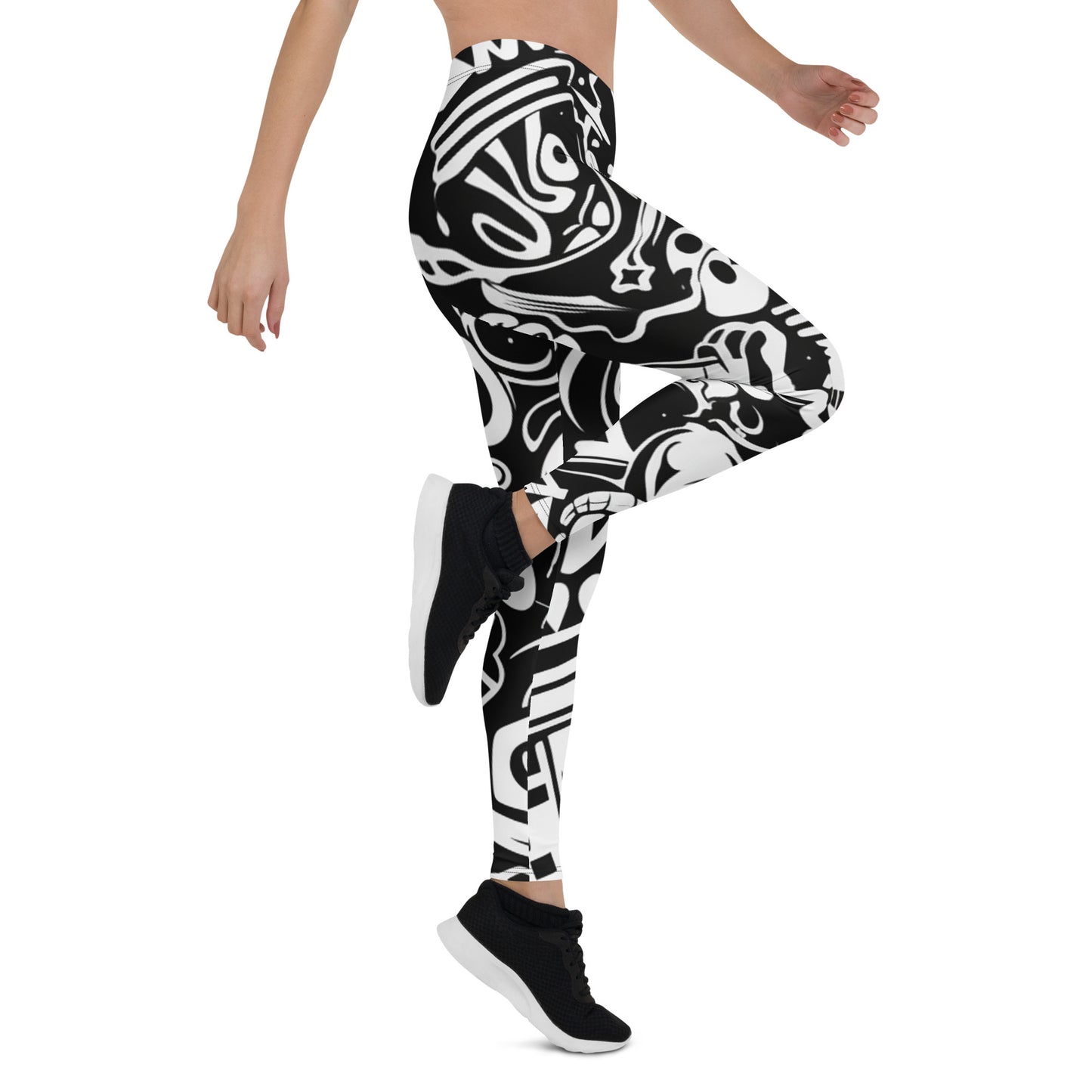 Retro Graffiti Leggings