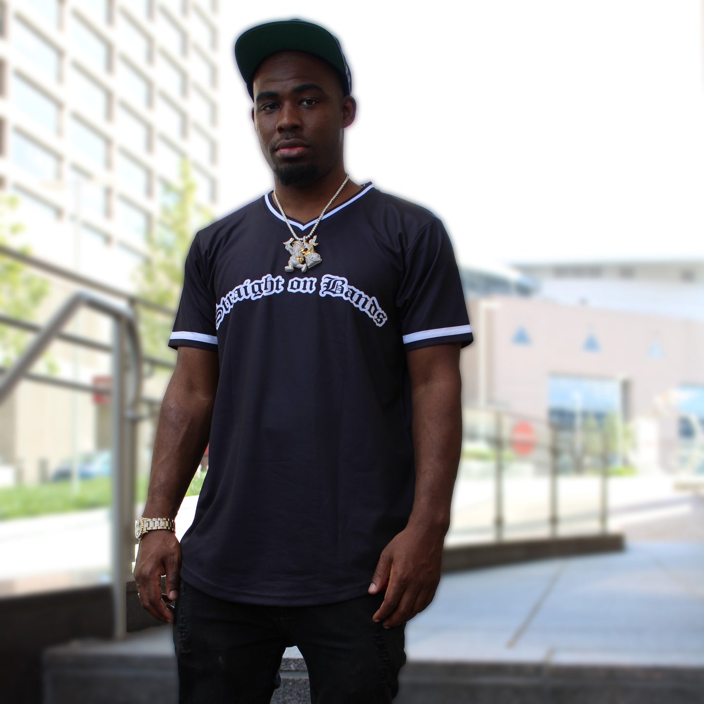 Baseball Jersey Straight On Bands