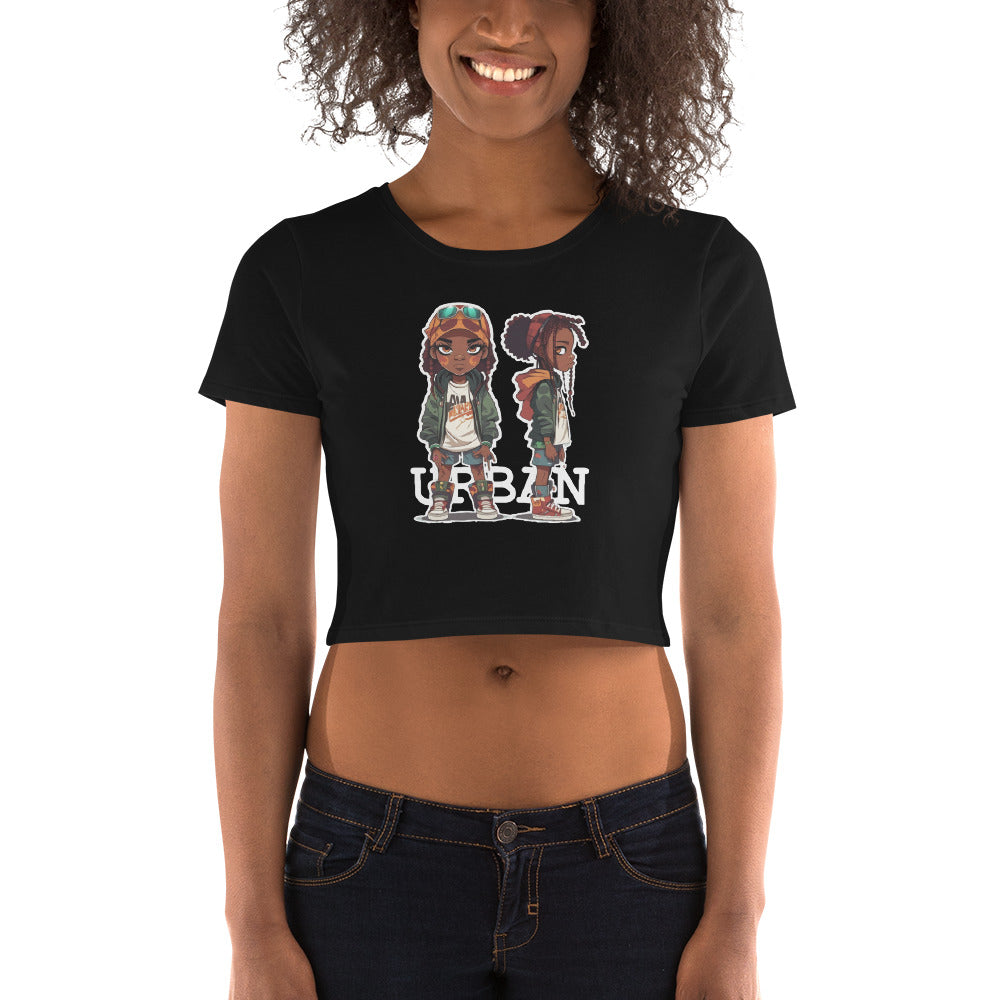 Women’s Urban Cartoon Crop Tee