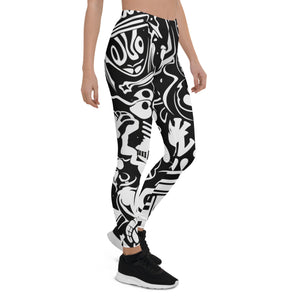 Retro Graffiti Leggings